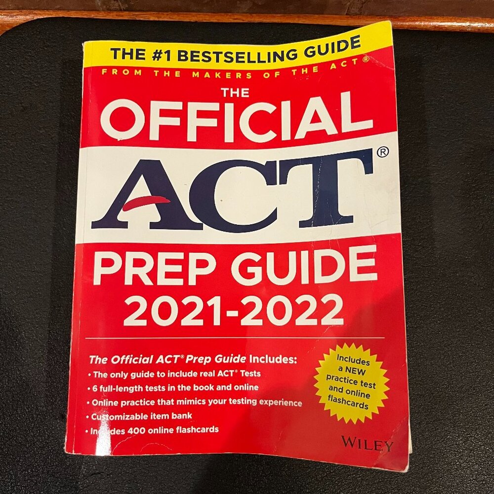 The Official ACT Test Prep Guide Book w/Unused Access Code to Online Questions